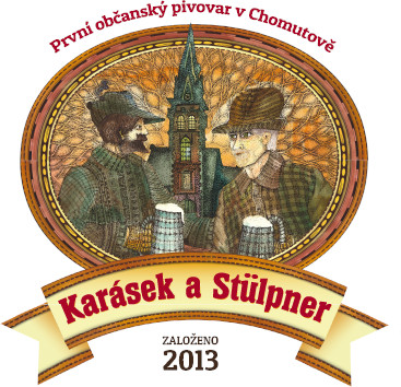 Logo První občanský pivovar v Chomutově, a.s. - Karásek a Stülpner